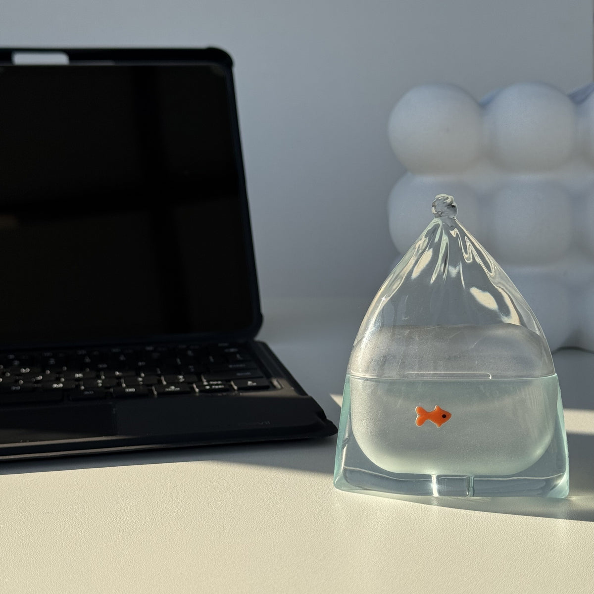Fish Charm Clear Silicone Case for AirPods