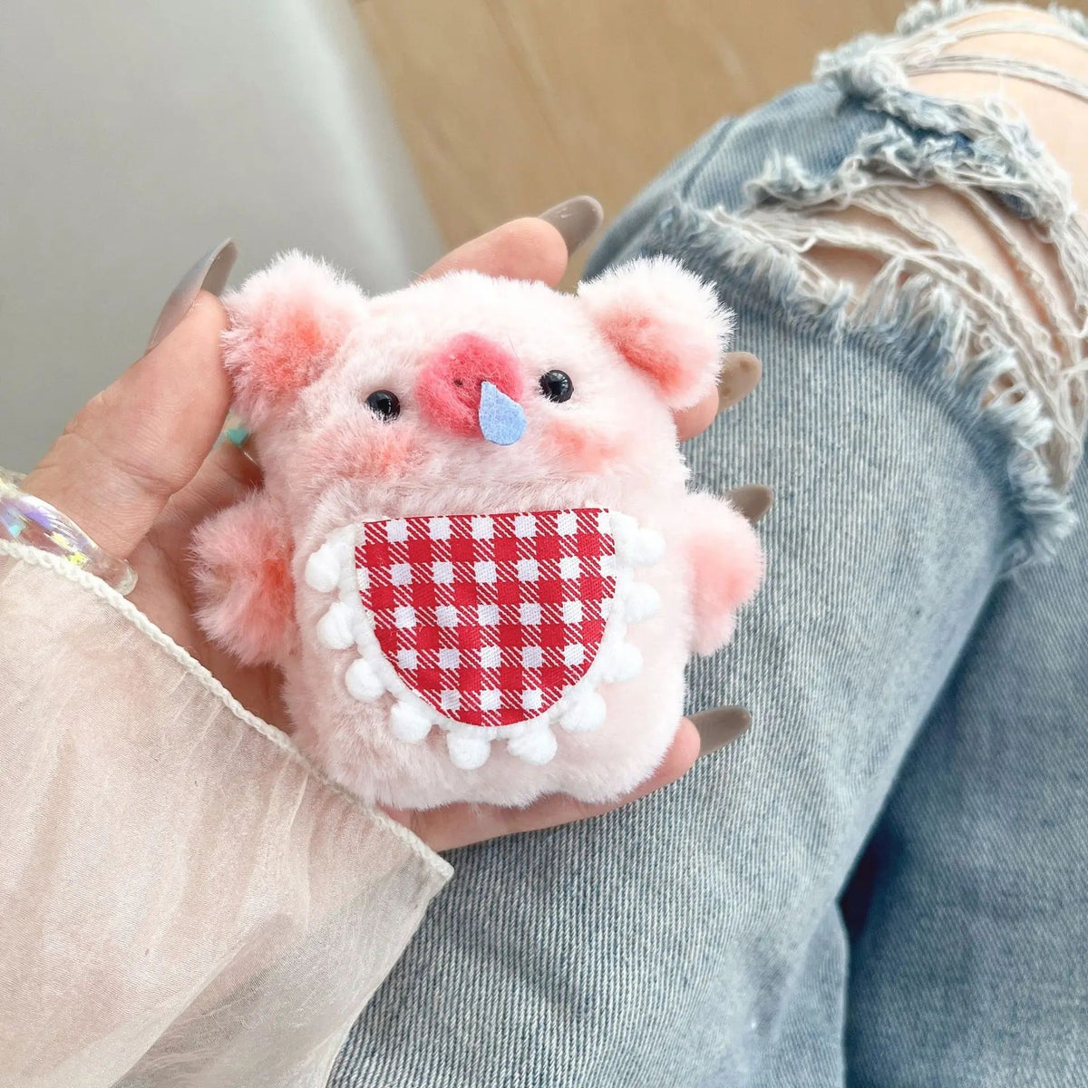 Pink Pig Silicone Case for AirPods