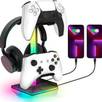 EB03 RGB Headphone Stand with USB Hub