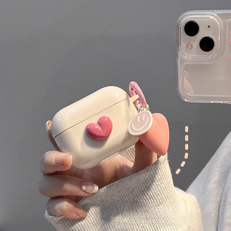 Heart & Smiley Charm Case for AirPods Pro 3
