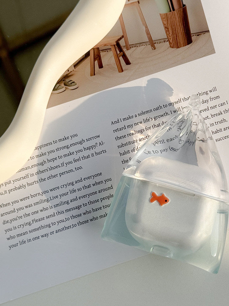 Fish Charm Clear Silicone Case for AirPods