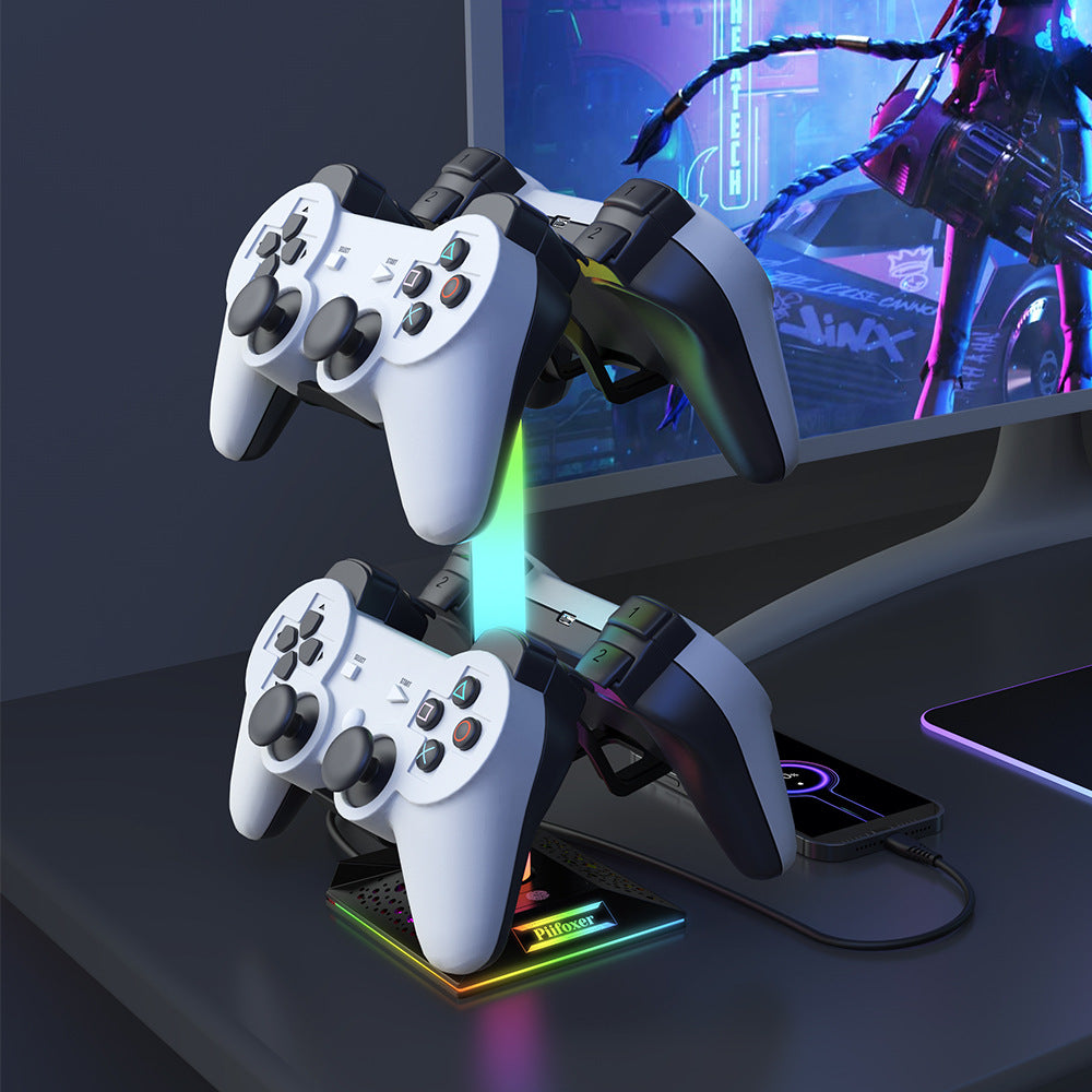 EB03 RGB Headphone Stand with USB Hub
