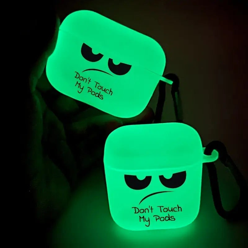 Glow-in-the-Dark Case with Carabiner for AirPods