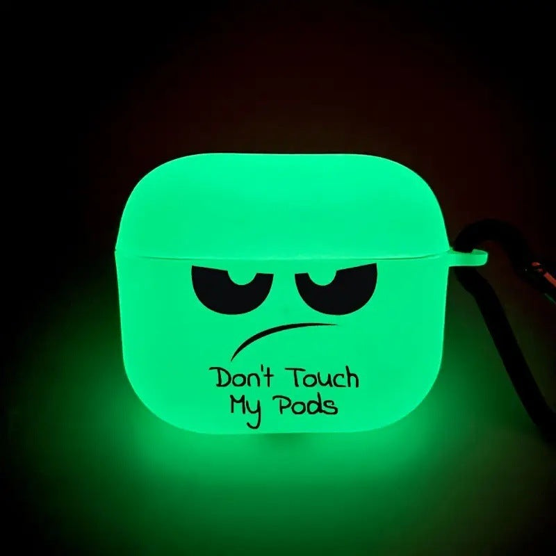 Glow-in-the-Dark Case with Carabiner for AirPods