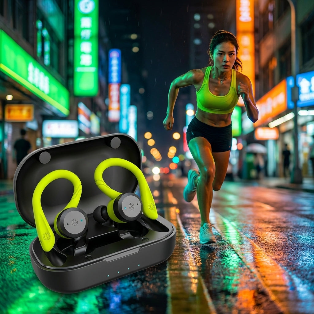 Wireless Sports Earbuds with Ear Hooks